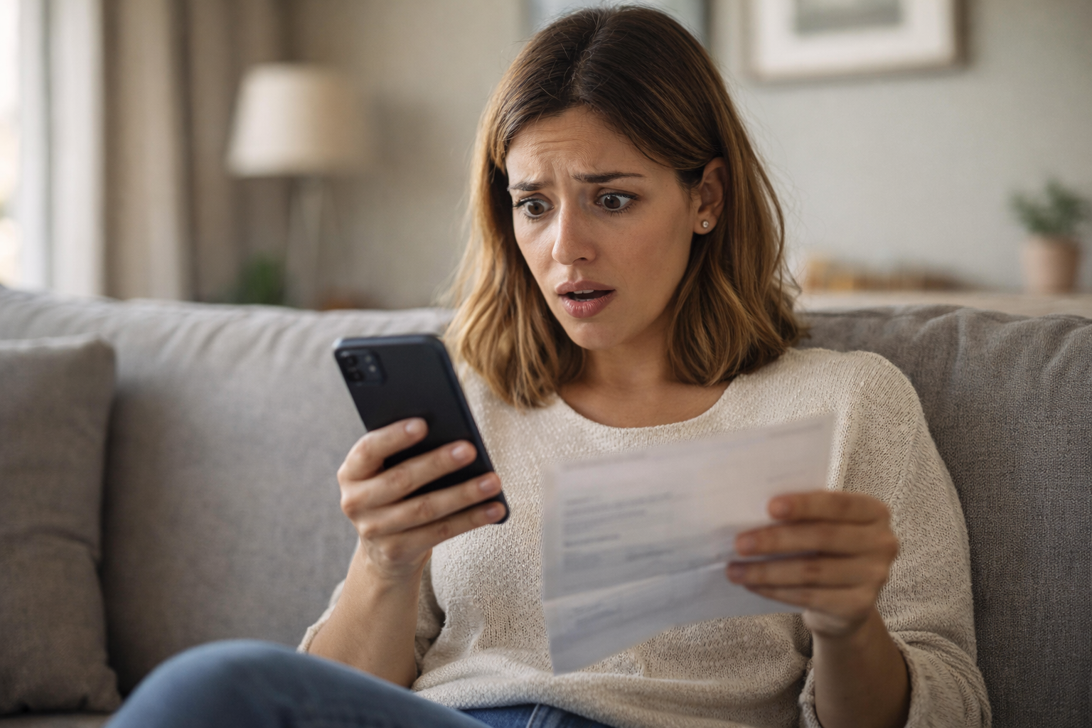 hombre revisando facturas y gastos en casa por cambios económicos en españa en 2026