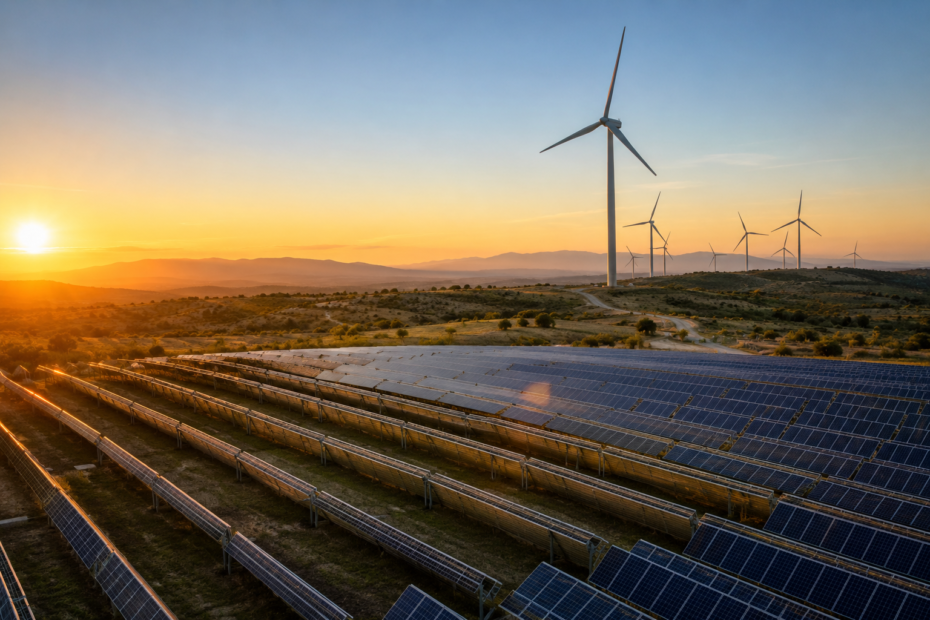 Parque eólico y planta solar en España vinculados a inversiones internacionales en energías renovables