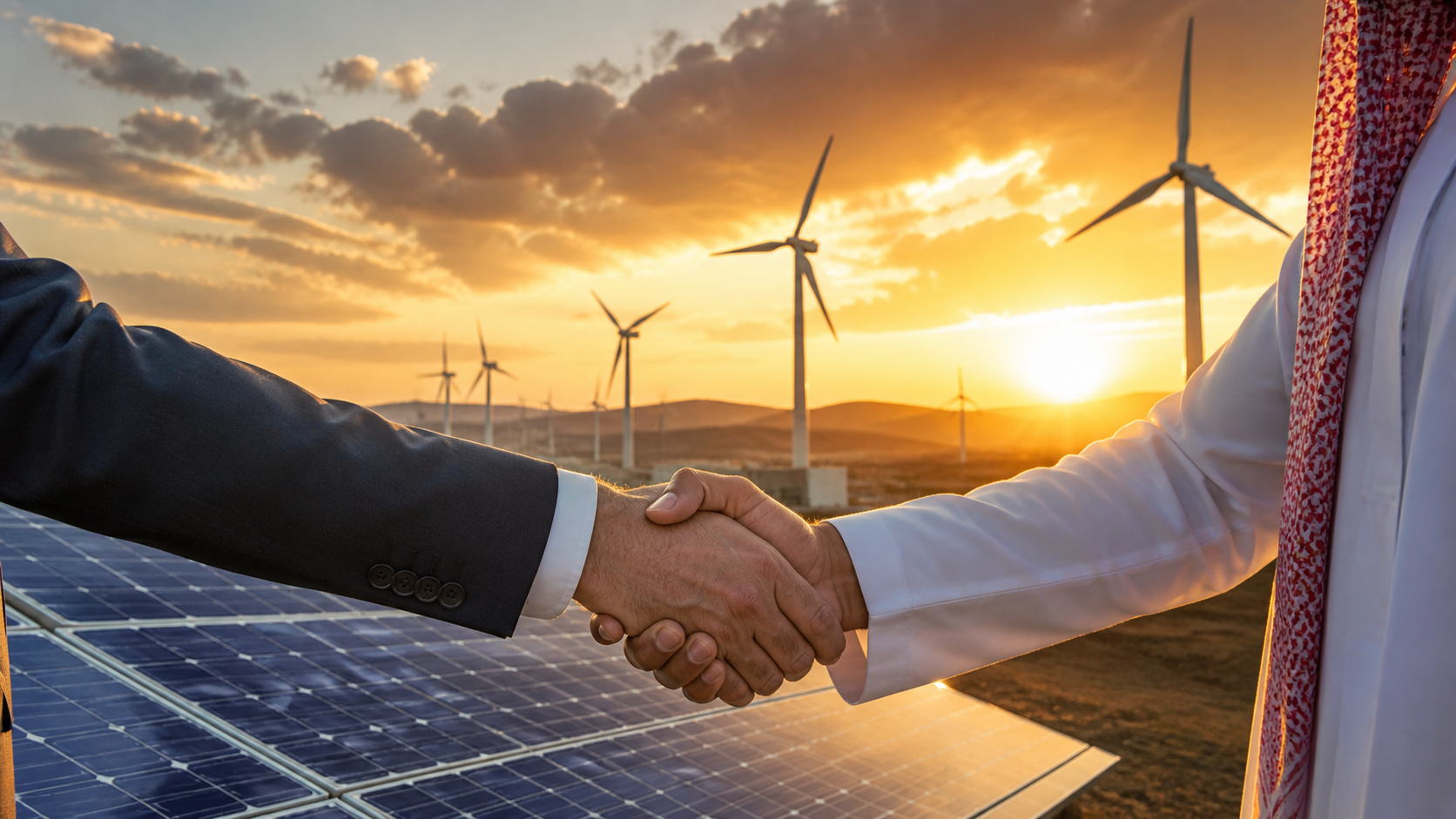 acuerdo internacional en energías renovables con inversión extranjera en parques solares y eólicos en España